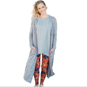 LuLaRoe cardigan, size small, gray, new w/o tags, never worn.